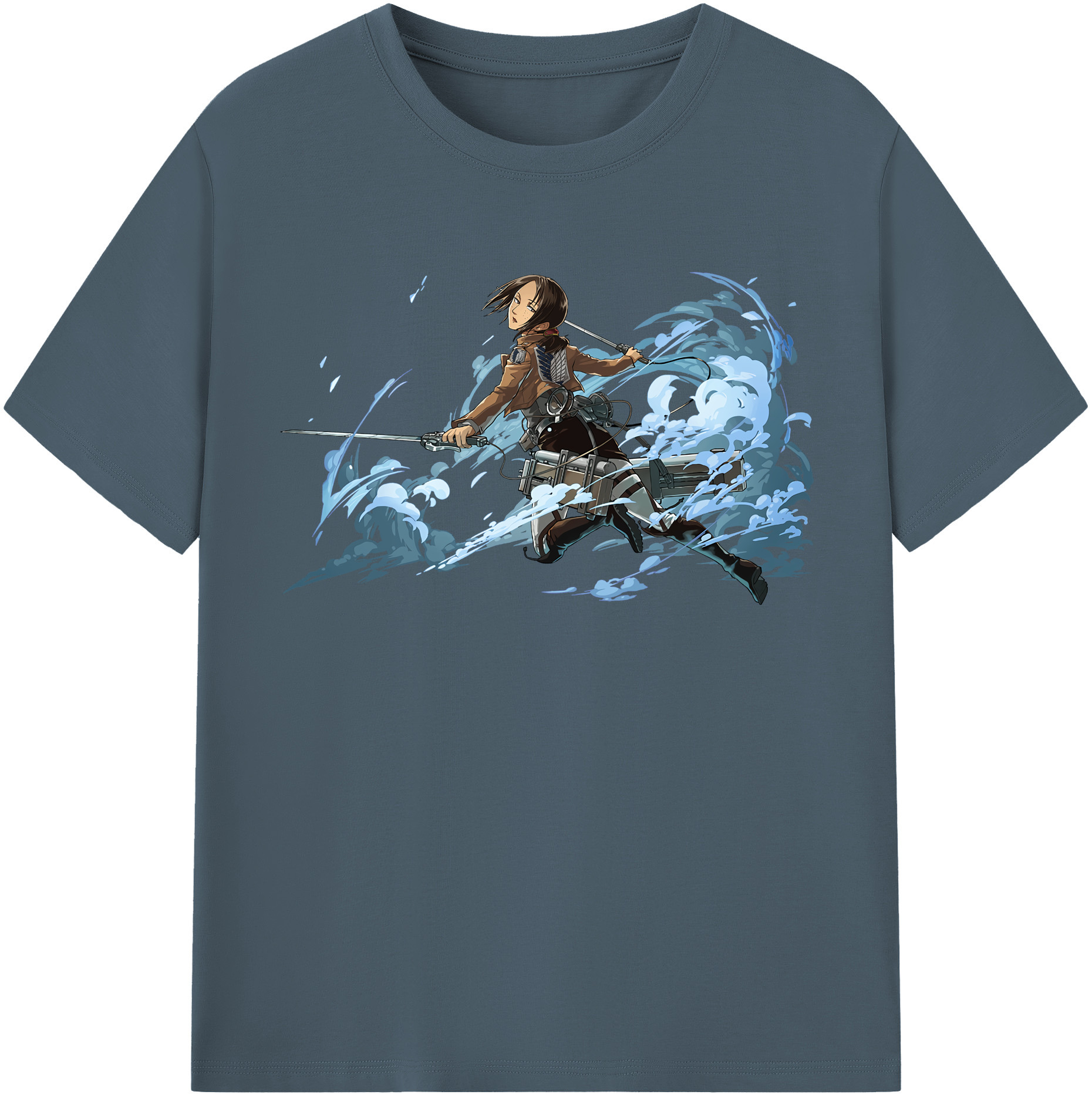 （画像用） 進撃の巨人 Attack on Titan 綿100％半袖Tシャツ（フロントプリント）